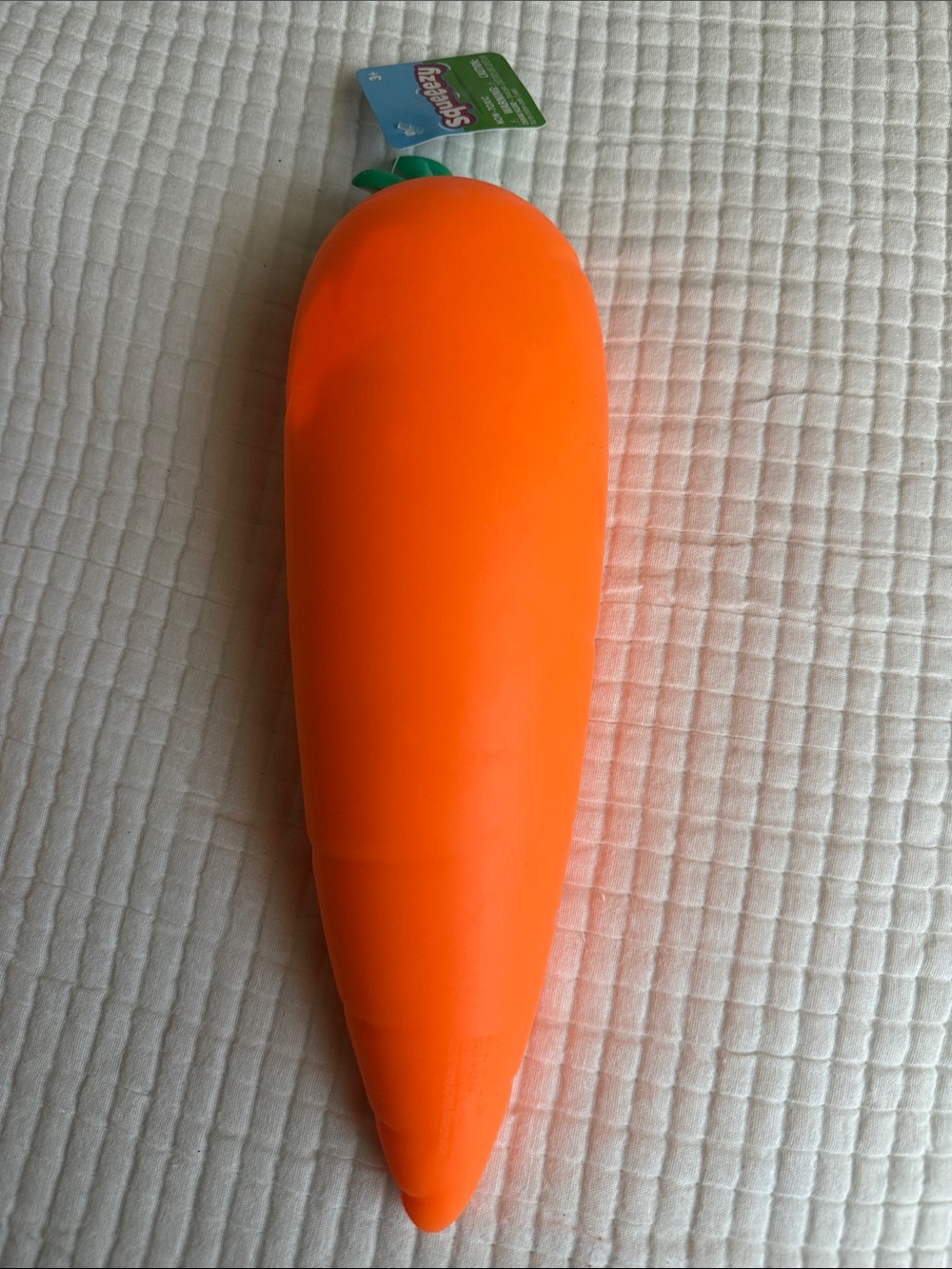 Plush Carrot Toy for Kids - Bright Orange